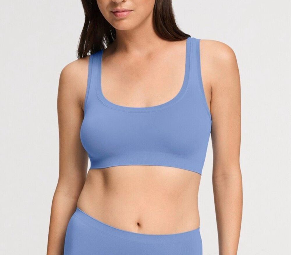 Hanro NWT Size XS Touch Feeling Bralette Crop Wisteria style 1810 - Picture 3 of 8